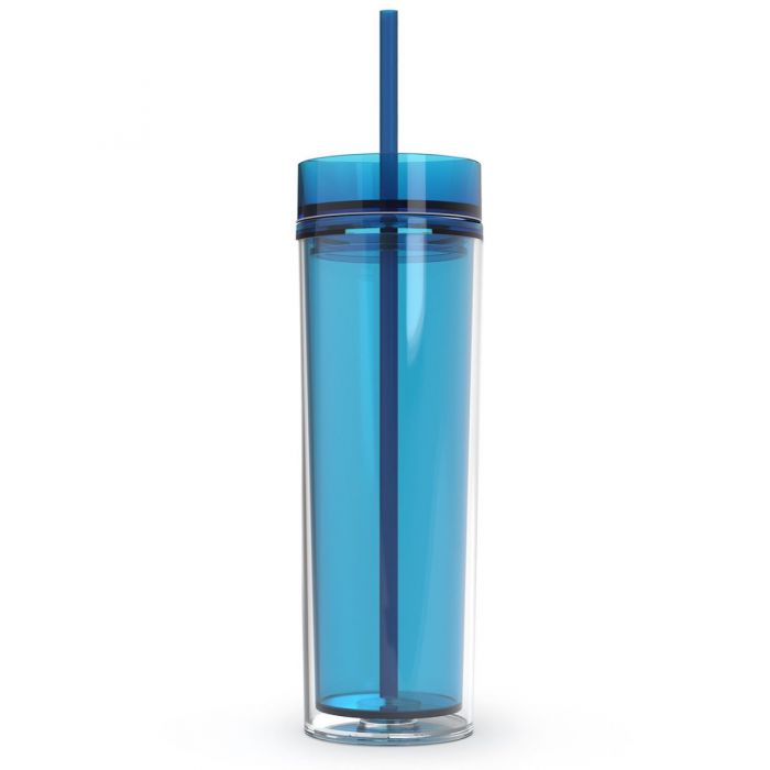16oz Skinny Tumblers with Lids and Straws - Brilliant Promos - Be