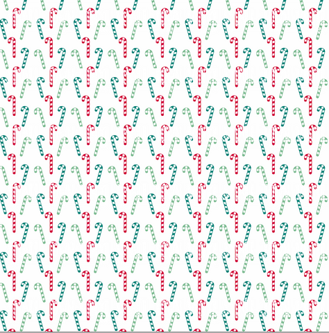 Candy Canes Printed Vinyl