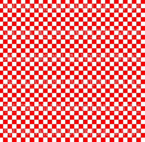 Checkered - Red and White Printed Vinyl