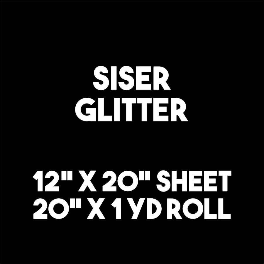 Siser Glitter - Neon Orange - 20 x 12 sheet