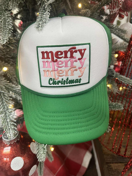Merry Christmas Foam Trucker Hat
