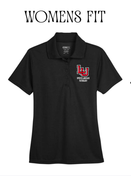Lamar Speech Language Pathology Embroidered Polo - Black
