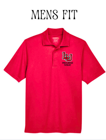 Lamar Speech Language Pathology Embroidered Polo - Red