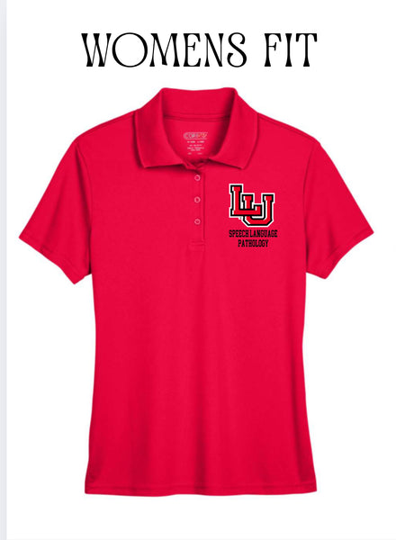 Lamar Speech Language Pathology Embroidered Polo - Red