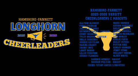 Longhorn Cheer Roster Option 2