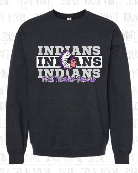 Port Neches-Groves Indians Spirit Tee