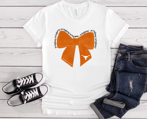 University of Texas Bow Tee!