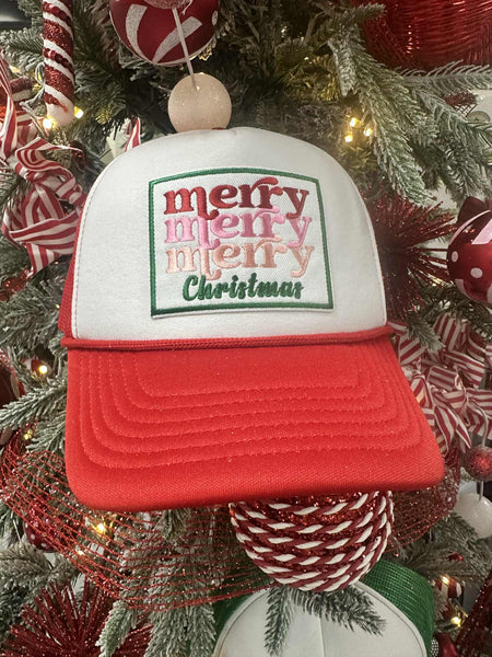 Merry Christmas Foam Trucker Hat