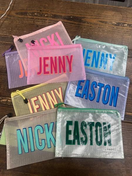Personalized Pencil Bags