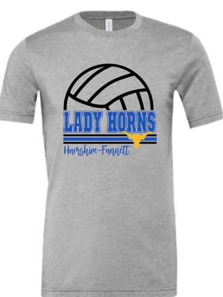 HF Lady Horns Volleyball Tee 2025