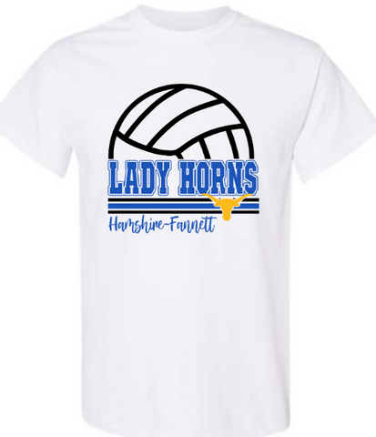 HF Lady Horns Volleyball Tee 2025