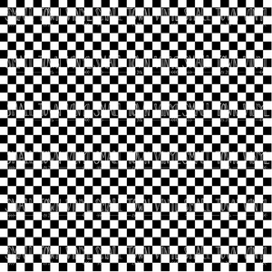 Checkered - Black and White Printed Vinyl