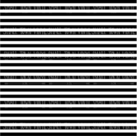 Stripes - Black and White Printed Vinyl
