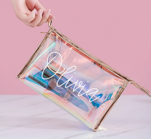 Iridescent Makeup Bag