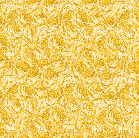 Floral - Yellow Printed Vinyl