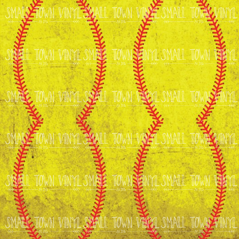 Grunge - Softball Printed Vinyl