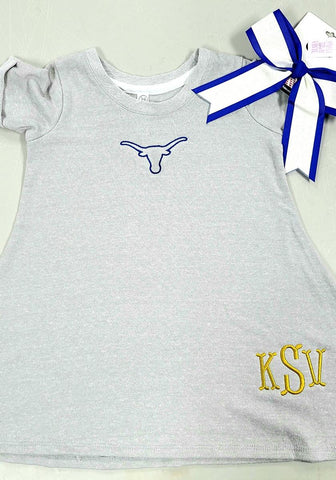 Girl's Embroidered Dress - School Spirit