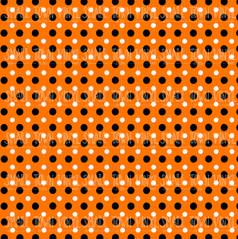 Halloween - Polka Dots Printed Vinyl