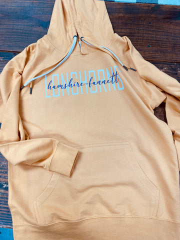 HF Longhorns Gold Hooded Sweatshirt