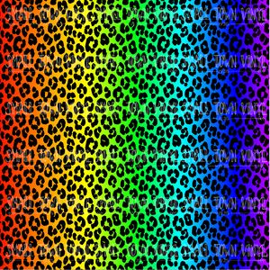 Leopard - Rainbow Printed Vinyl