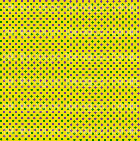 Mardi Gras - Polka Dots Printed Vinyl
