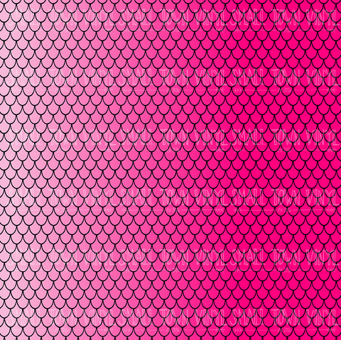 Mermaid Scales - Pink Printed Vinyl