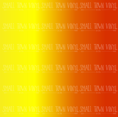 Ombre - Yellow Orange Printed Vinyl