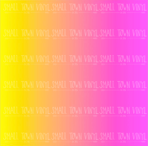 Ombre - Yellow and Pink Printed Vinyl