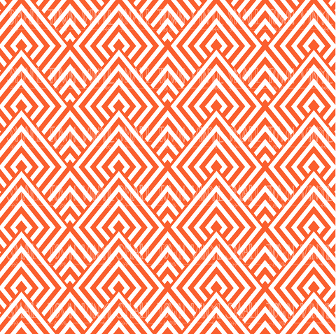 Orange - Geometric Printed Vinyl