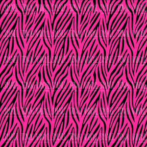 Zebra - Pink and Black Printed Vinyl