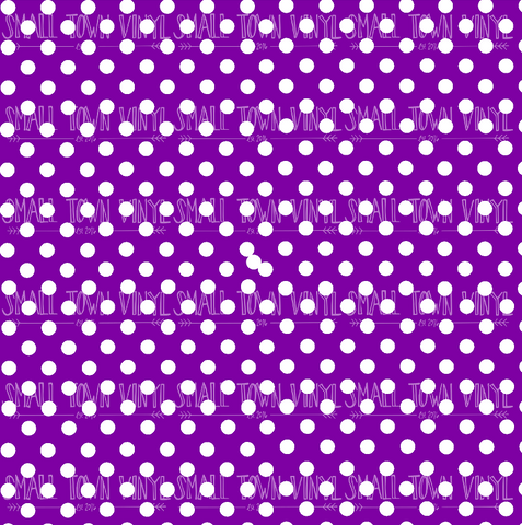 Polka Dots - Purple Printed Vinyl