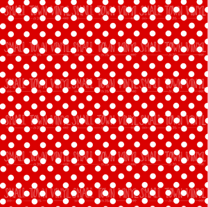 Polka Dots - Red Printed Vinyl