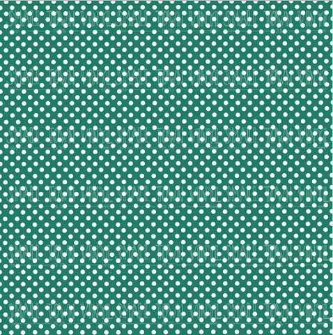 Polka Dots - Small Emerald Printed Vinyl