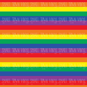 Stripes - Rainbow Large Printed Vinyl