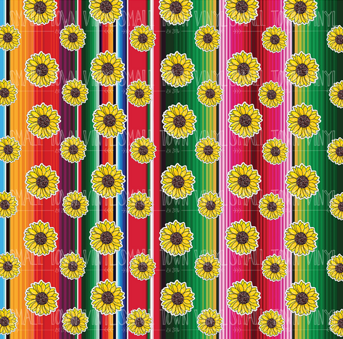 Serape - Sunflowers Printed Vinyl