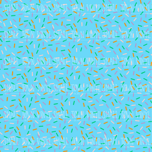 Sprinkles - Blue Printed Vinyl