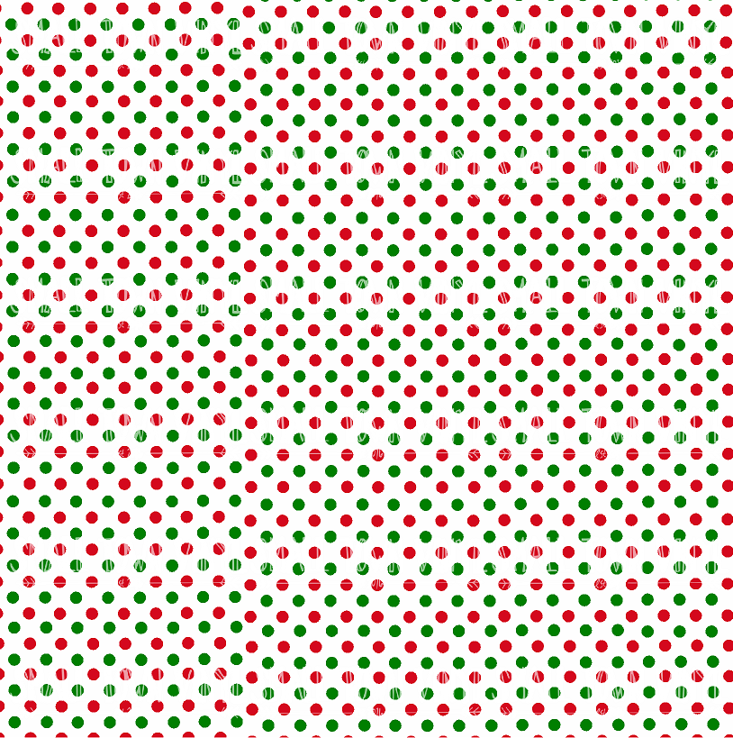 Christmas - Polka Dots Printed Vinyl