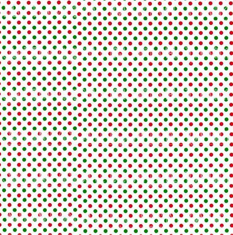 Christmas - Polka Dots Printed Vinyl