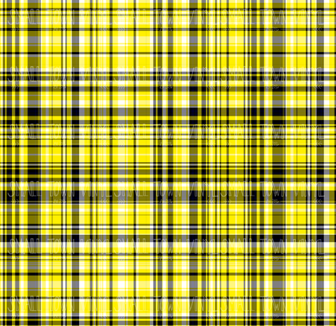 Plaid - Yellow Printed Vinyl