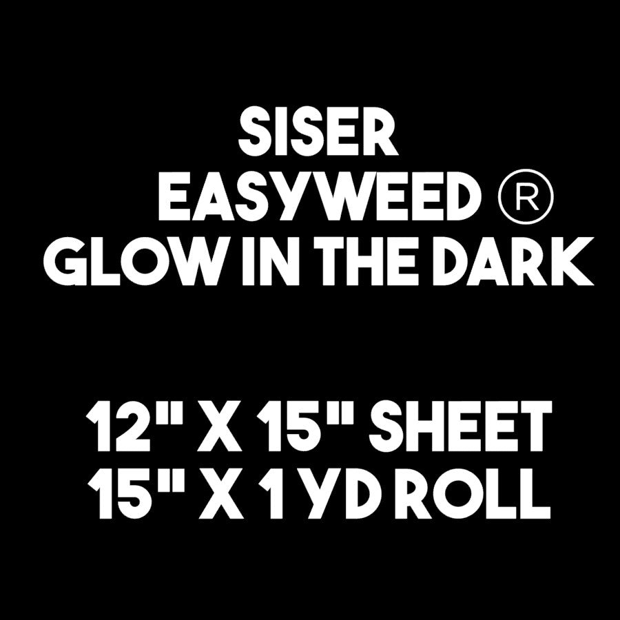15 Siser EasyWeed Glow in Dark