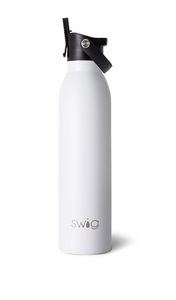 White Flip + Sip Water Bottle (20oz)